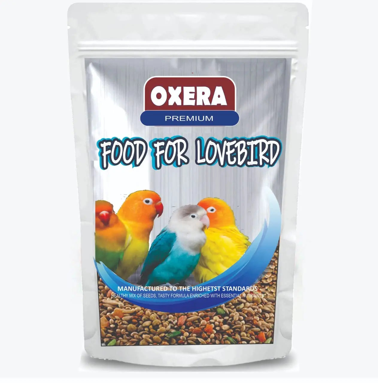 OXERA Best Bird Food LOVBIRDS, Parakeets, Cockatiel Contains ‎Yellow Millet, Canary Seeds, Imported Oats, Golden Millet,Nyjer Seeds, kangani Mix,Sunflower Seeds for Birds, Pack of 1 KG OXERA