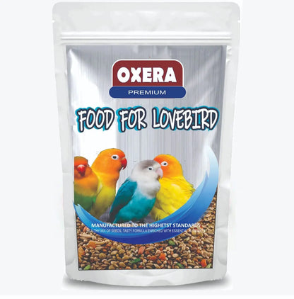 OXERA Best Bird Food LOVBIRDS, Parakeets, Cockatiel Contains ‎Yellow Millet, Canary Seeds, Imported Oats, Golden Millet,Nyjer Seeds, kangani Mix,Sunflower Seeds for Birds, Pack of 1 KG OXERA