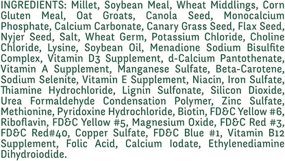 OXERA Best Bird Food LOVBIRDS, Parakeets, Cockatiel Contains ‎Yellow Millet, Canary Seeds, Imported Oats, Golden Millet,Nyjer Seeds, kangani Mix,Sunflower Seeds for Birds, Pack of 1 KG OXERA
