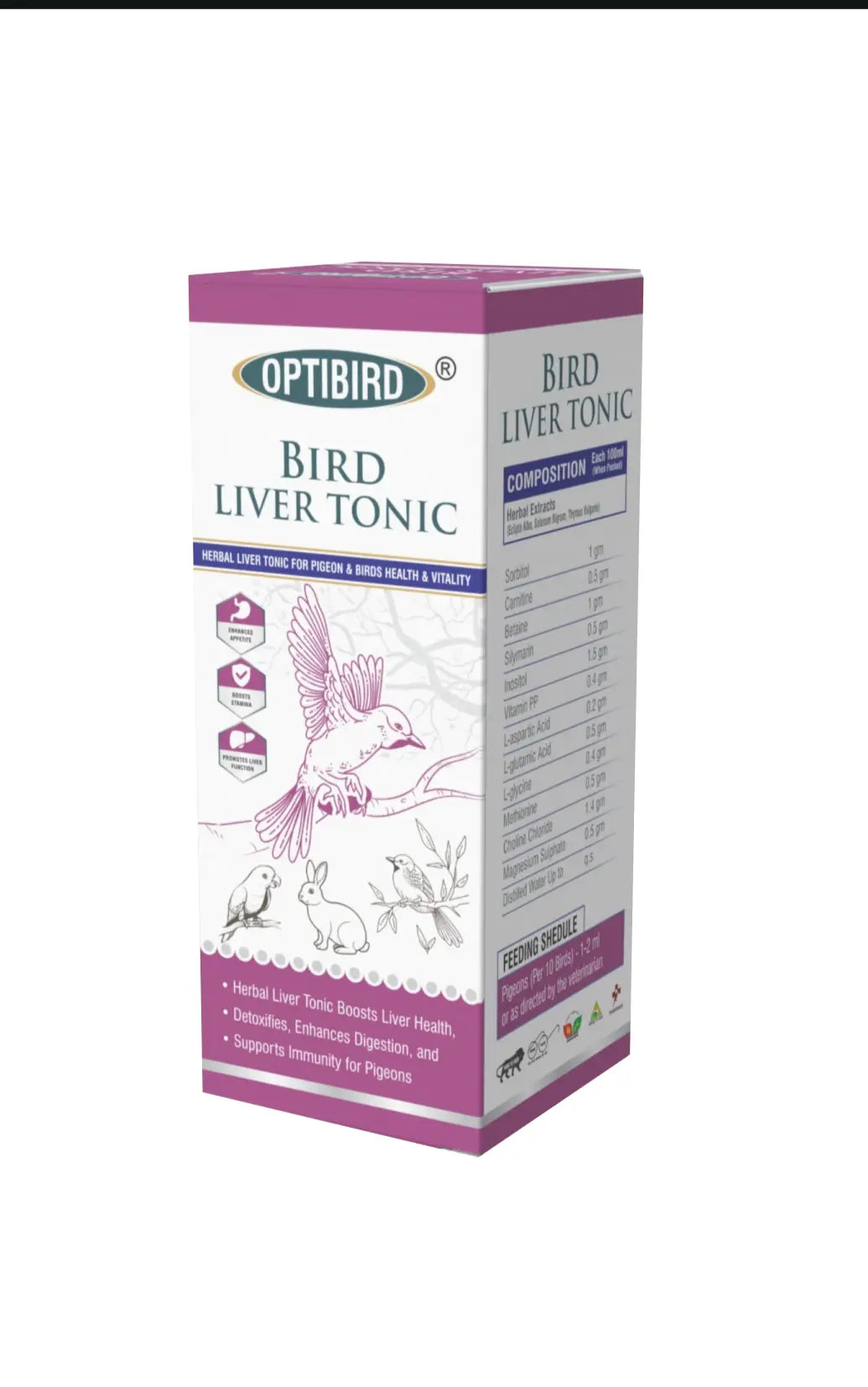 Optibird liver tonic 100ml Amanpetshop-