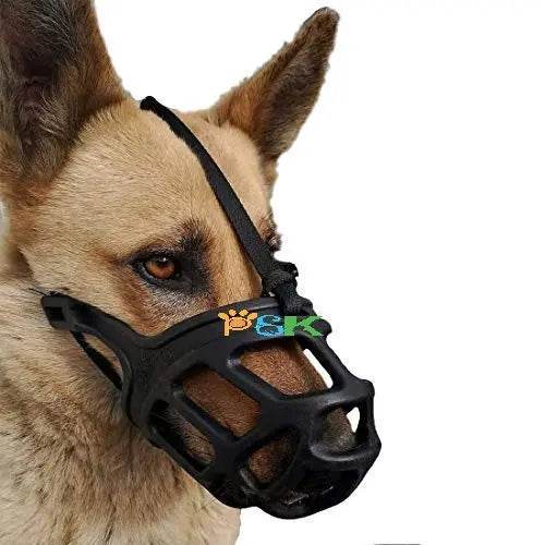 PSK PET MART Adjustable Dog Muzzle Cum Mouth Cover- (Large, Black) PSK PET MART