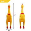 PSK PET MART Squeaky Yellow Chicken Rubber, Chicken Large Hen Toy for Playing Kids and Pets (Pack of 1) PSK PET MART