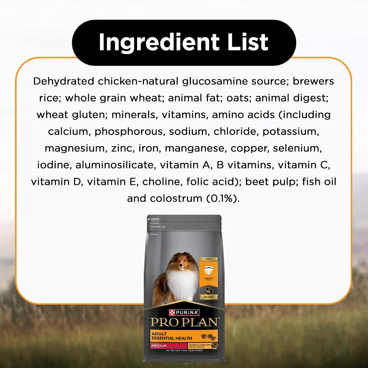 PURINA PRO Plan Adult Dog Food for Medium Sized Dogs-1Kg PURINA