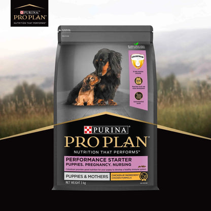 PURINA PRO Plan Performance Kibble Starter, Puppies & Mothers, 3 Kg Pack PURINA