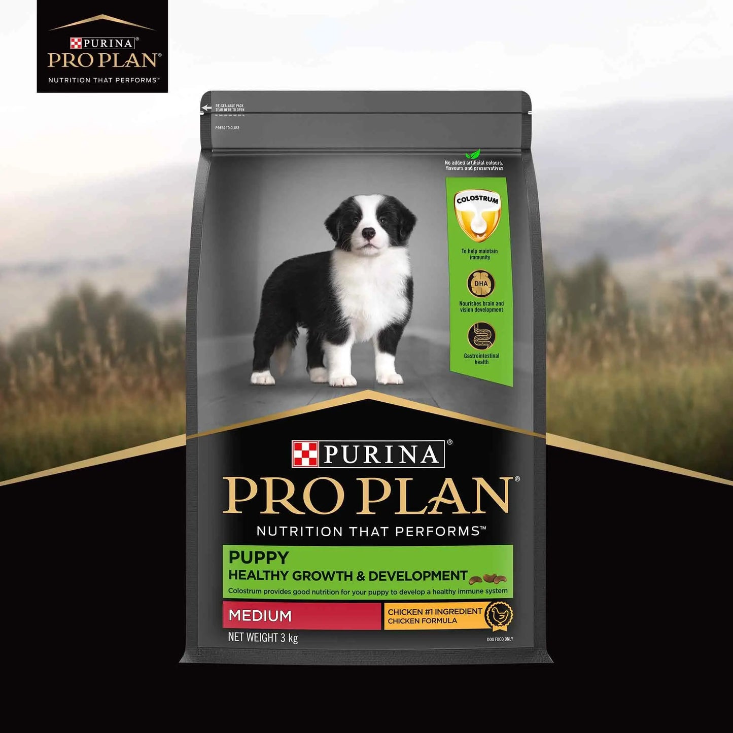 PURINA PRO Plan Puppy Food for Medium Sized Dogs, 3Kg Pack PURINA