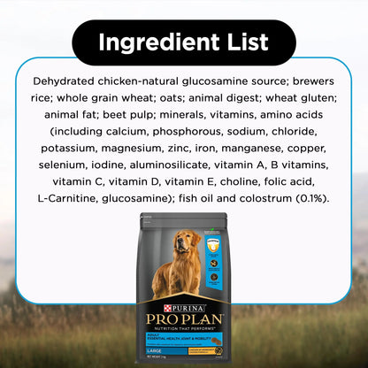 PURINA Pro Plan Adult Dog Kibble Food for Large Breed Dogs, 3Kg Pack PURINA