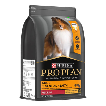 PURINA Pro Plan Adult Dog Kibble Food for Medium Sized Dogs, 3Kg Pack PURINA