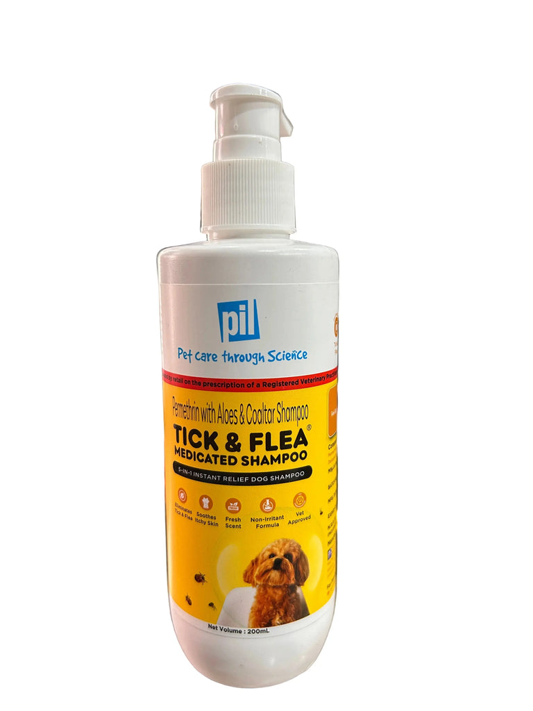 Pil Tick & Flea Dog Shampoo 200ml pil