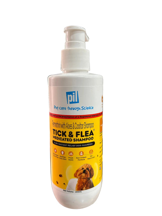 Pil Tick & Flea Dog Shampoo 200ml pil
