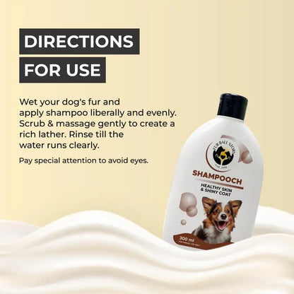 Fur Ball Story Shampooch Healthy Skin and Shiny Coat Dog Shampoo (300 ml) | for Dogs/Puppies Shiny and Clean Coat FUR BALL STORY