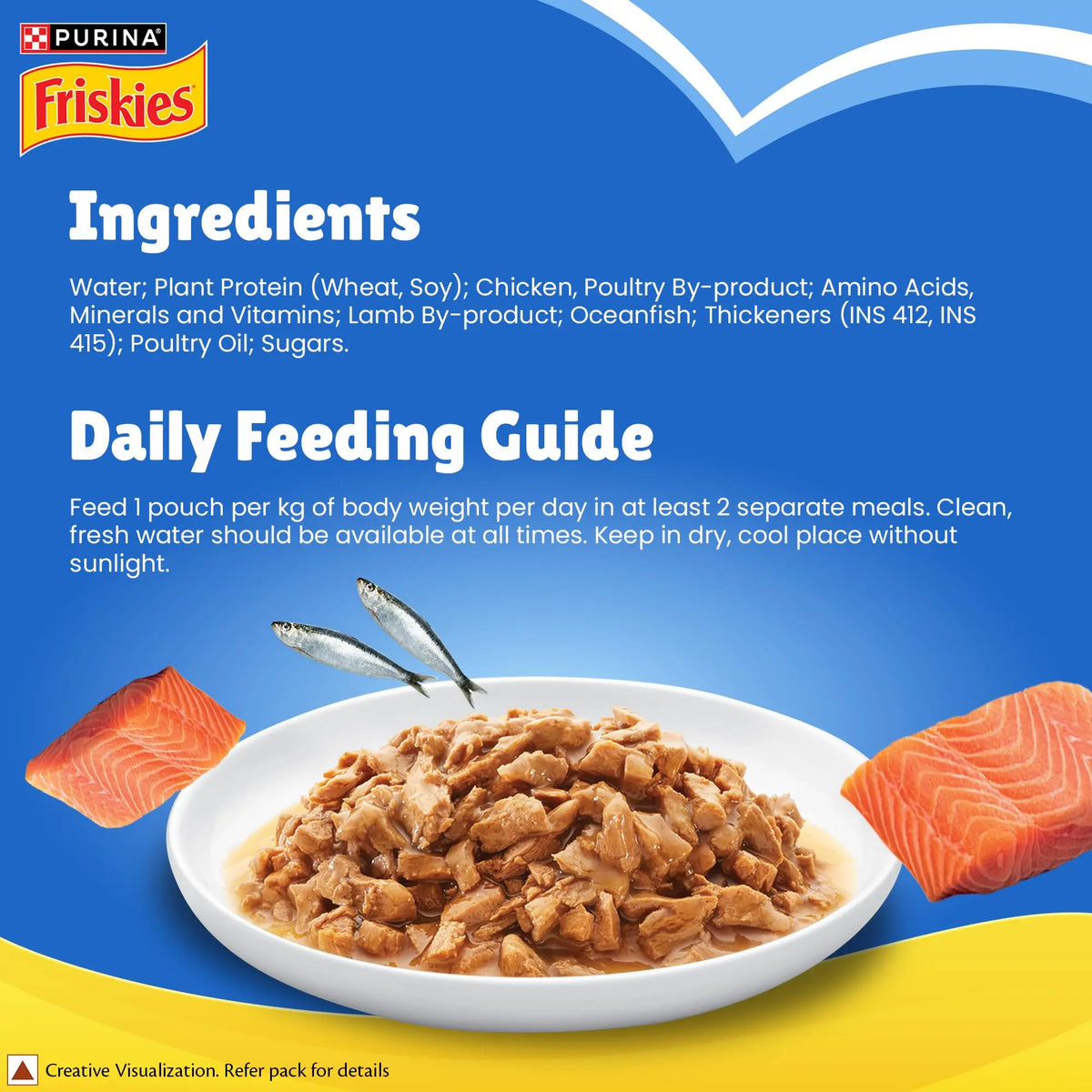 Purina Friskies Gravy-Licious Cat Food in Ocean Fish Flavour, Wet Cat Food, Balanced Nutrition, Pack of 12, (70g x 12), 840g PURINA