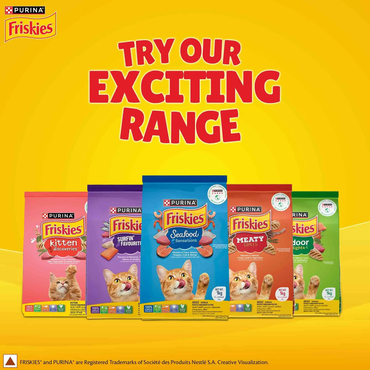 Purina Friskies Kitten Discoveries, Dry Food for Kitten, 1kg Pack PURINA