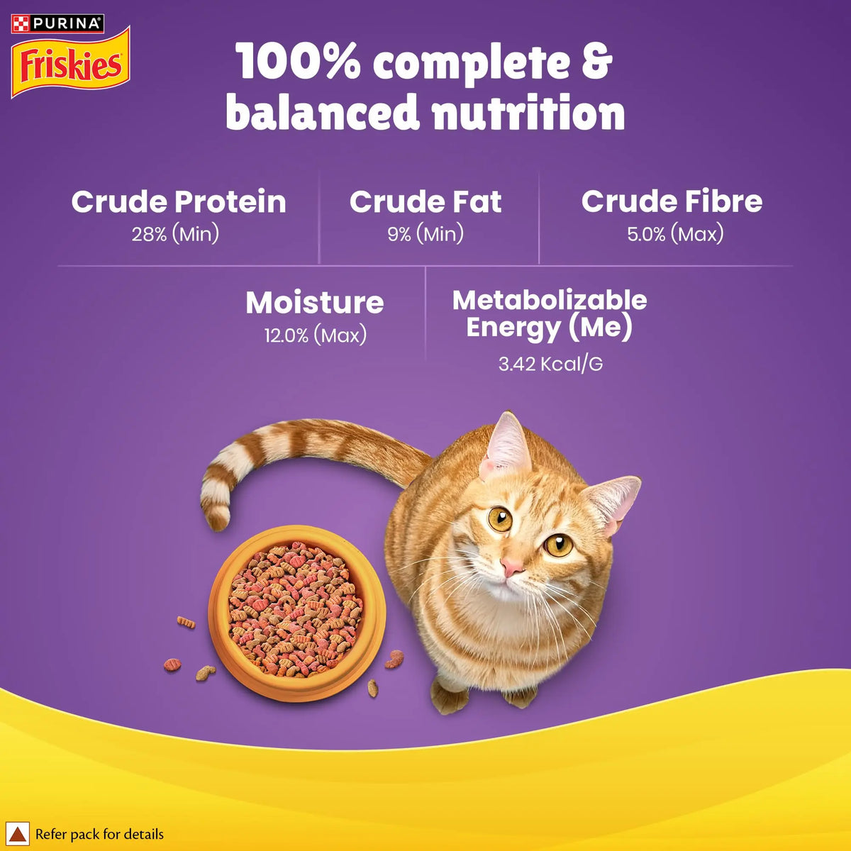 Purina Friskies Surfin' Favourites, Dry Food for Adult Cats, 1kg Pack PURINA