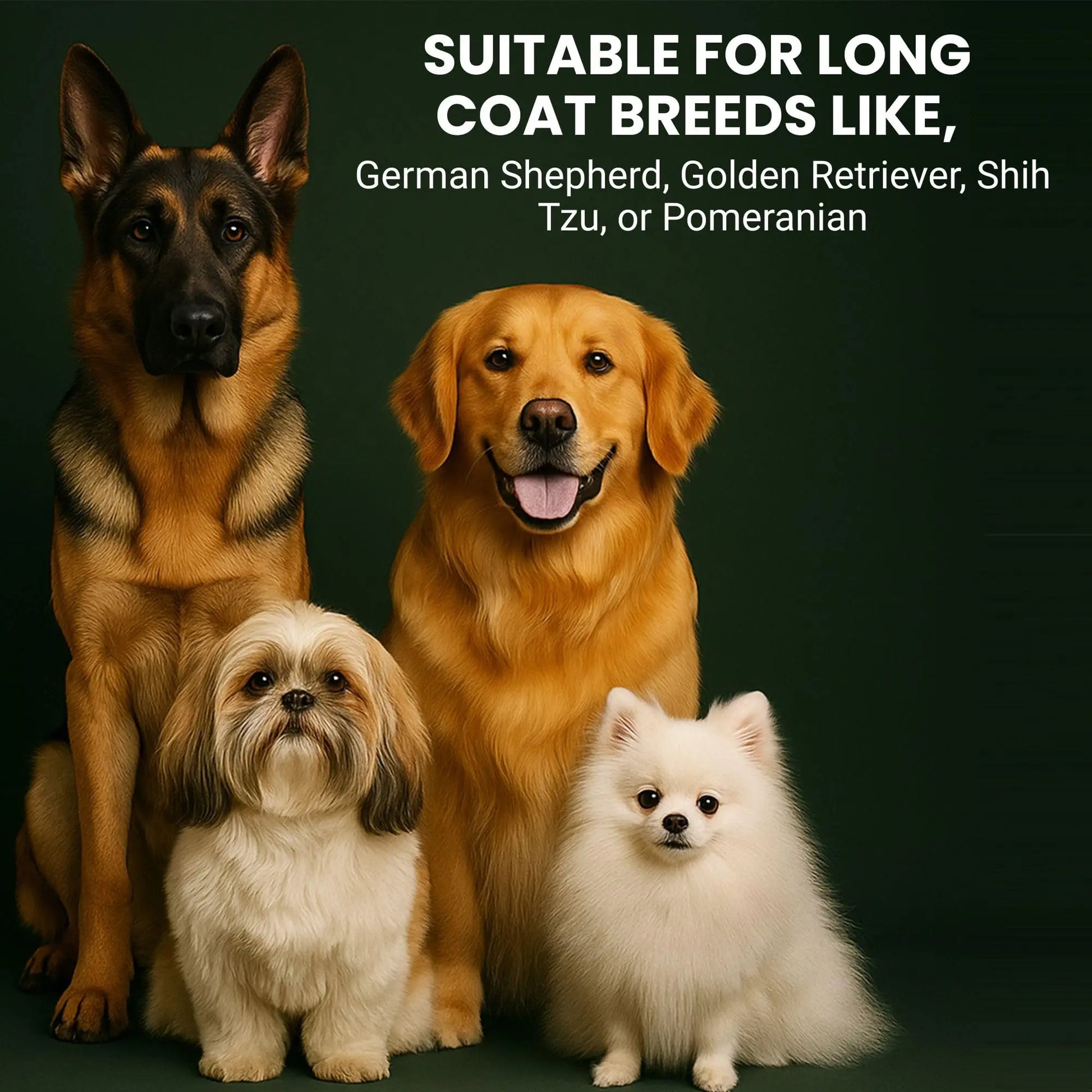 Richpet Ayurvedic Dog Shampoo and Conditioner for Long Coat Pets (300ml) – Long Coat Shampoo for Dogs & Cats with Moisturizing Aloe Formula for Soft, Silky, Tangle-Free Fur & Fresh Long-Lasting Scent Richpet
