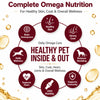 Richpet Fur Radiance Omega 369 for Dogs & Cats (220 ml), Dog Skin and Coat Supplement with EPA DHA, Omega 3 6 9 Liquid Formula, Vitamins, Biotin & Zinc for Healthy Skin, Shiny Coat & Reduced Shedding Richpet