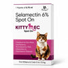 Richpet KittyMec Selamectin 6% Spot On for Cats & Kittens (5 to 7.5 kg) | Advanced Flea, Tick, Ear Mite, Hookworm & Roundworm Protection | Waterproof Formula, (1 Month Supply) Richpet