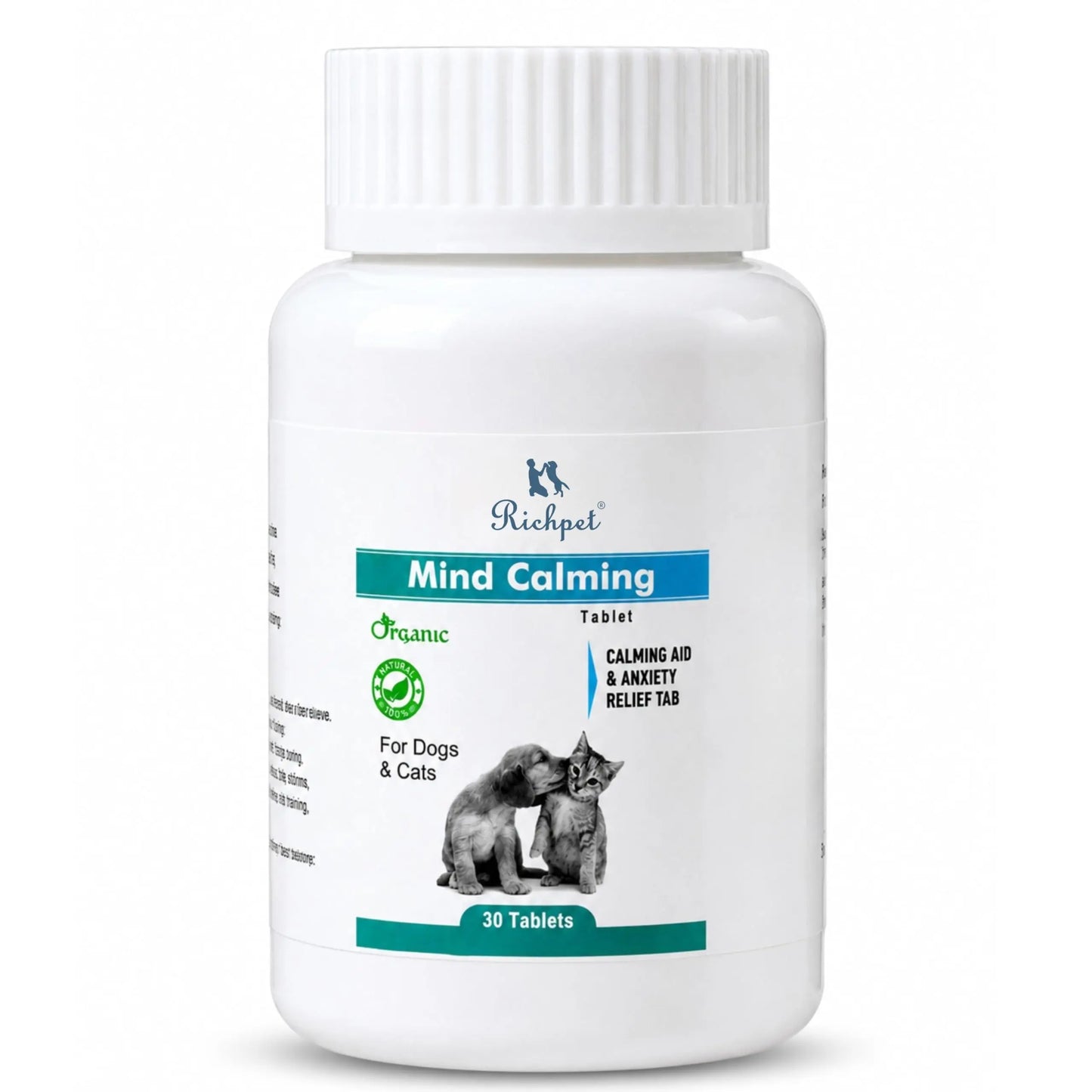 Richpet Mind Calming Tablets for Dogs & Cats – 30 Tablets Richpet