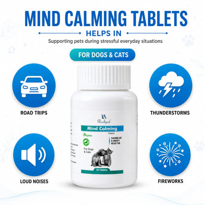 Richpet Mind Calming Tablets for Dogs & Cats – 30 Tablets Richpet
