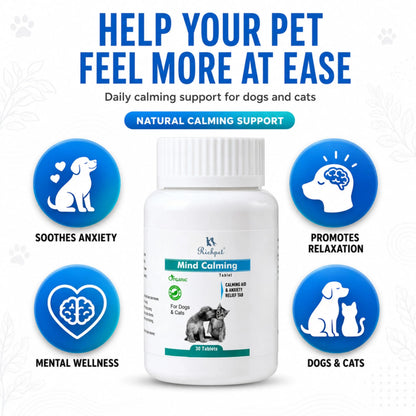 Richpet Mind Calming Tablets for Dogs & Cats – 30 Tablets Richpet