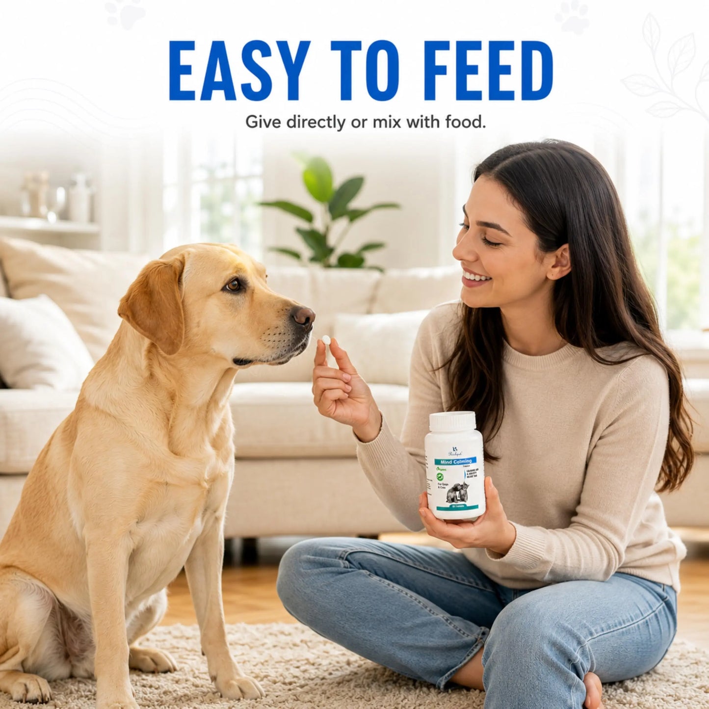 Richpet Mind Calming Tablets for Dogs & Cats – 30 Tablets Richpet