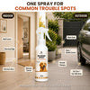 Richpet No-Mark Dog Repellent Spray Outdoors & Indoors – Natural Pee & Poop Deterrent for Dogs, Stops Marking on Gates, Walls & Plants, Citronella Peppermint, 200ml Dog Repellent Richpet