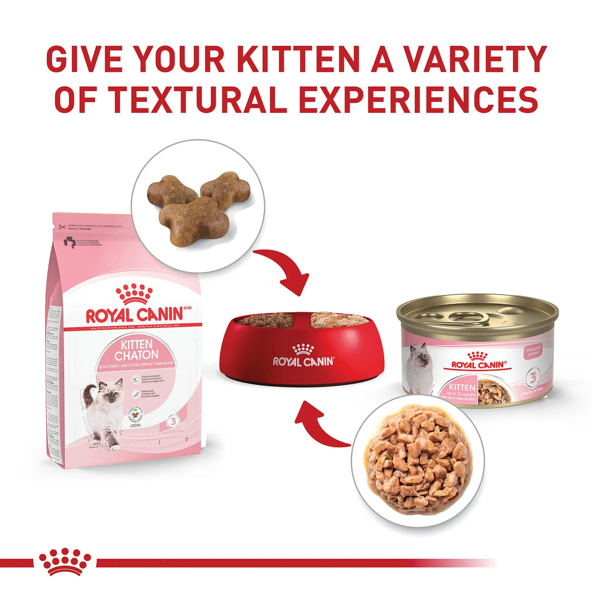 Royal Canin Canned Cat Food, Kitten Instinctive (Pack of 24 3-Ounce Cans) ROYAL CANIN