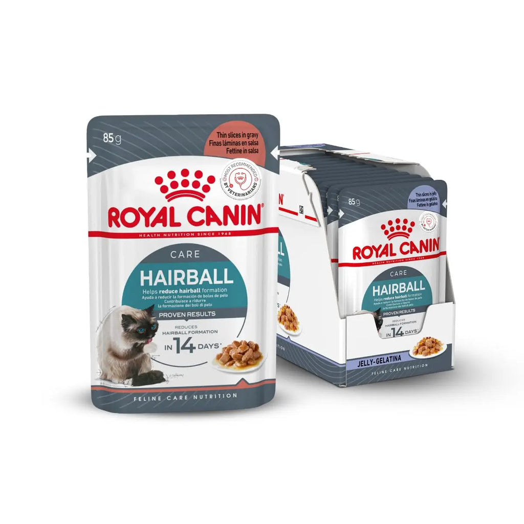Royal Canin Hairball Care for Cats, Pack of 12 Sachet, Wet Food, Reduces Hairball Formation, Proven Results in 14 Days, Adult ROYAL CANIN