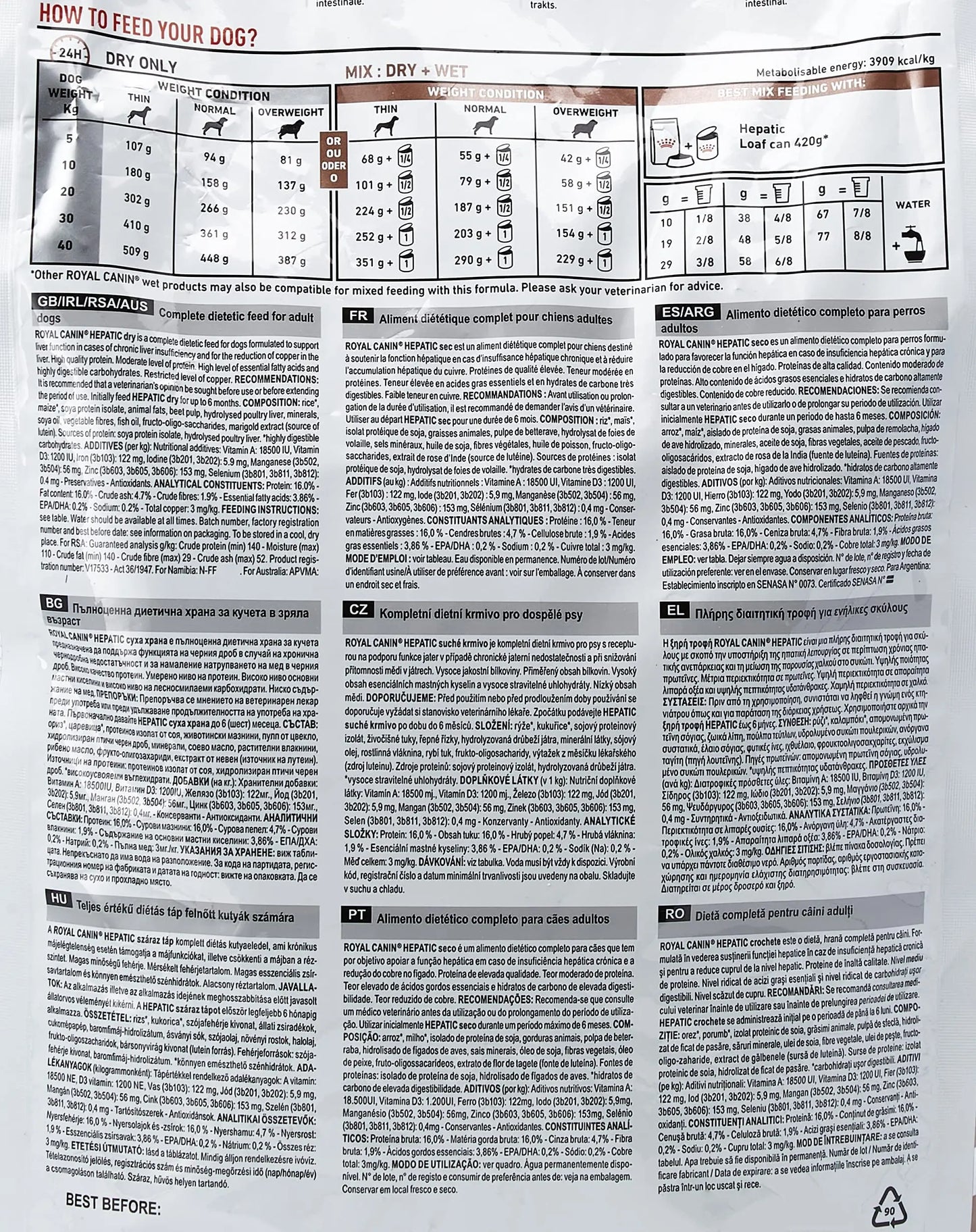 Royal Canin Hepatic, 1.5 kg, Adult, Pellet, dog ROYAL CANIN