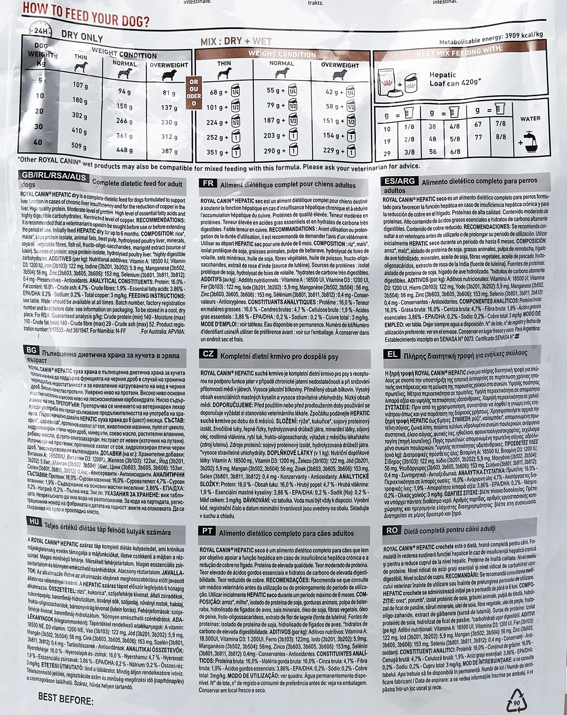 Royal Canin Hepatic, 1.5 kg, Adult, Pellet, dog ROYAL CANIN