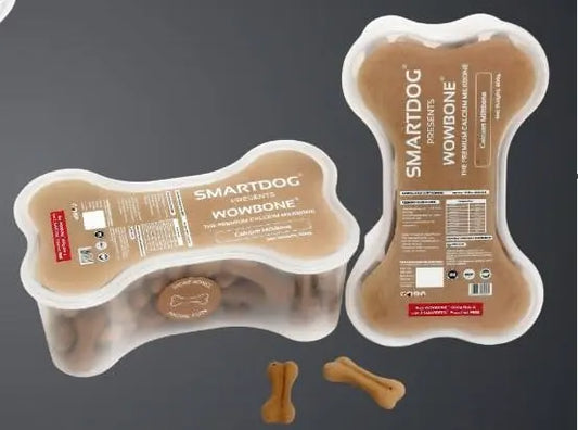 SMARTDOG WowBone Premium Calcium MilkBone Treat for All Breeds with Free Smartstix (Calcium) OHPL