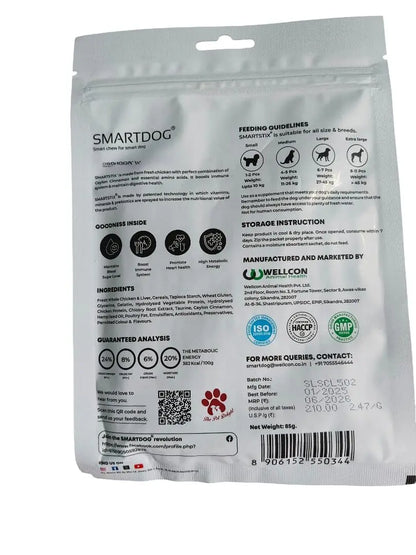 SMARTDOG WowBone Premium Calcium MilkBone Treat for All Breeds with Free Smartstix (Protein) OHPL