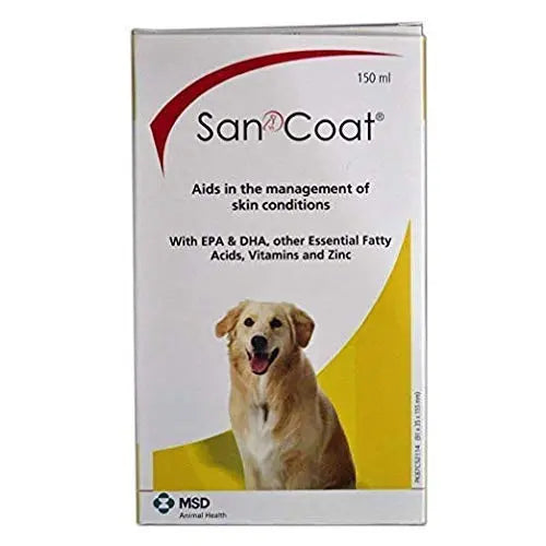 San Coat for Dogs - A Concentrated Fatty Acids Supplement (150ml) MSD