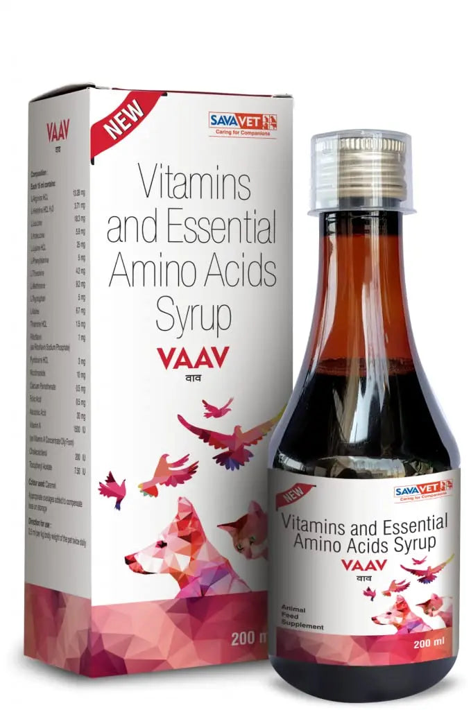 Savavet Vaav Syrup 200ml Vitamin & Amino Acid for Dogs and cat Fifozone