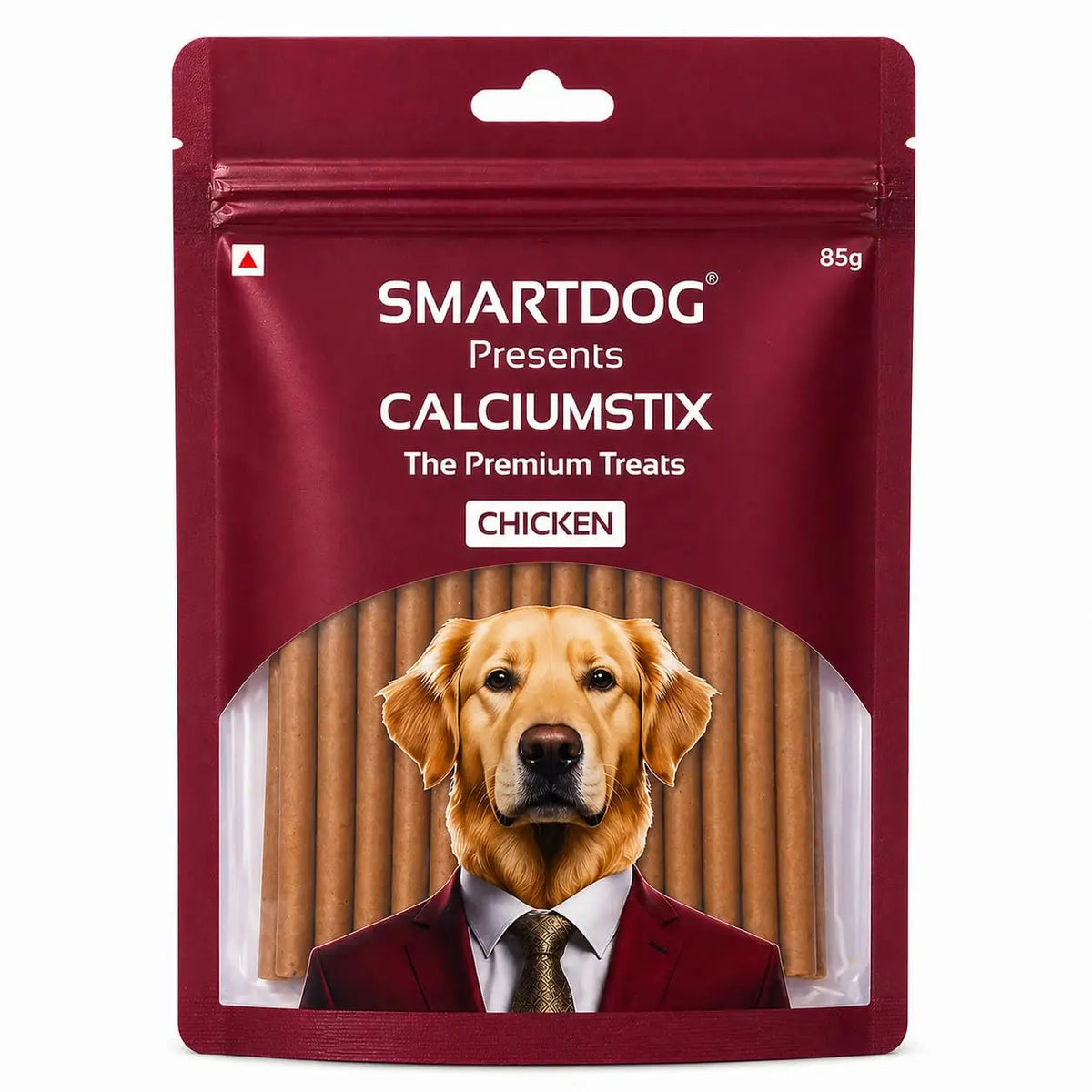 Smartdog CalciumStix for Dogs, Chicken Flavour | Calcium-Rich Soft Chew Sticks for Strong Bones & Teeth | Healthy Dog Treat | All Breeds | 85 g SMARTDOG