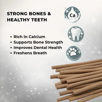 Smartdog CalciumStix for Dogs, Milk Flavour | Calcium-Rich Soft Chew Sticks for Strong Bones & Teeth | Healthy Dog Treat | All Breeds | 85 g SMARTDOG