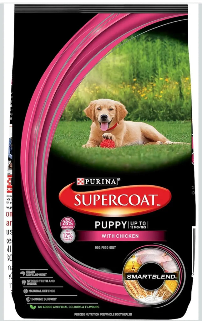 Supercoat Purina Puppy All Breed Dry Dog Food, Chicken- 10Kg Pack SUPERCOAT