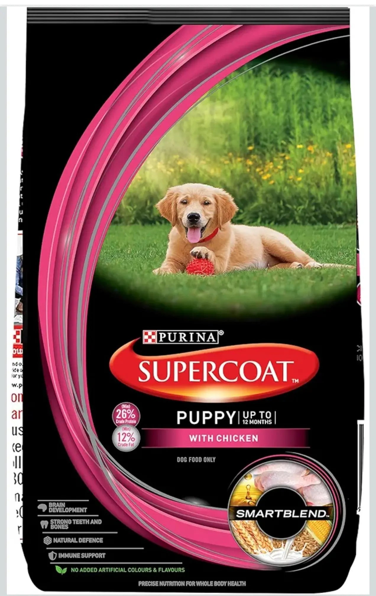 Supercoat Purina Puppy All Breed Dry Dog Food, Chicken- 10Kg Pack SUPERCOAT