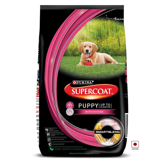 Supercoat Purina Puppy All Breed Dry Dog Food, Chicken- 3Kg Pack, Small SUPERCOAT