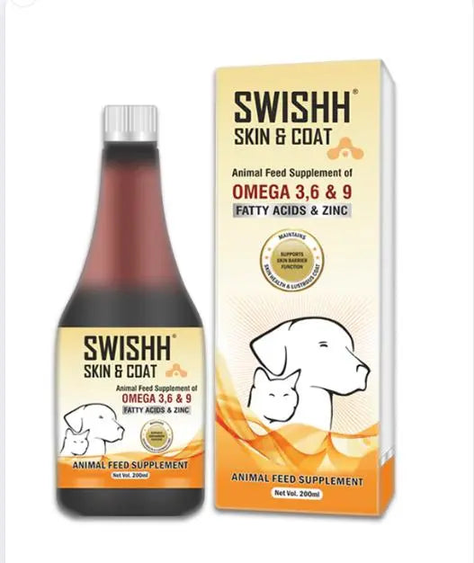 Swishh Skin & Coat Syrup 200ml Amanpetshop