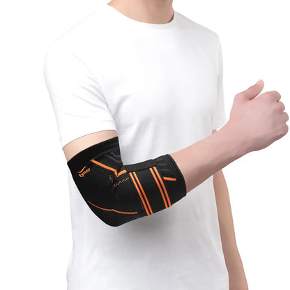 TYNOR Elbow Support Air Pro, Black & Orange, Small, 1 Unit TYNOR