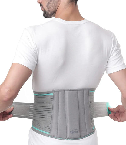 TYNOR Lumbo Sacral Belt, Grey, Medium, 1 Unit TYNOR