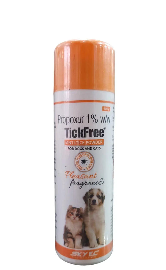 TickFree Anti-Tick & Flea  Powder For Dogs & Cats - 100 Gm Amanpetshop