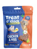 Treat O'CLOCK - Chicken & Egg Treats - Lunch Time Snack - for Dogs, Cats & Pups of All Breeds - Pack of 4 @75 g PETMATE YOUR PAW PARTNER