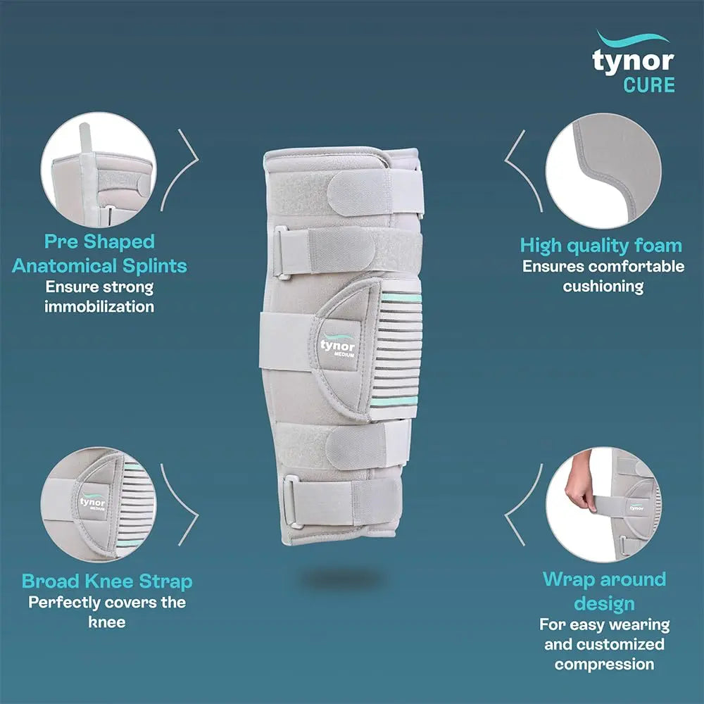 Tynor Comfortable Knee Immobilizer Length 19"- Large TYNOR