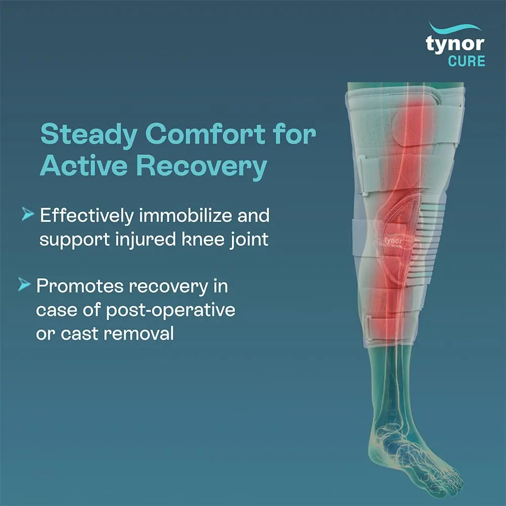 Tynor Comfortable Knee Immobilizer Length 19"- Large TYNOR