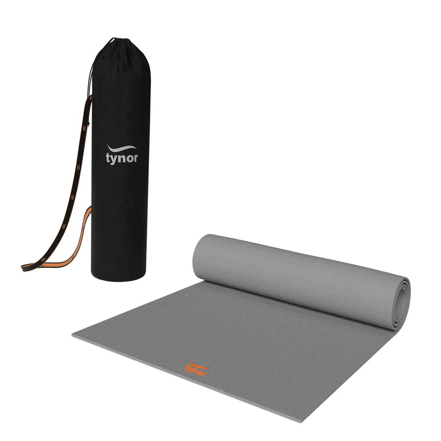 Tynor Yoga Mat TPE, Grey, 8MM, 1 Unit TYNOR