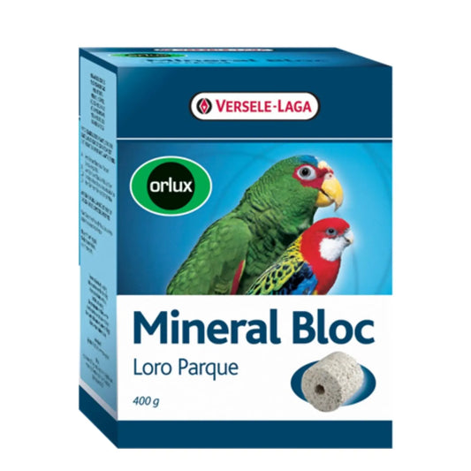 Versele Laga Orlux Mineral Bloc Grit Stone for Big Parakeets and Parrots 400gm Versele-Laga