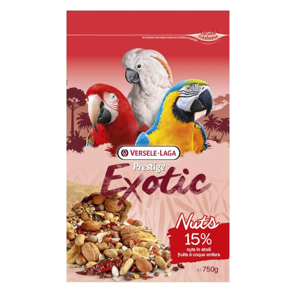 Versele Laga Premium Exotic Nut, Seeds, Grain Mix Treat for Parrots 750gm Versele-Laga