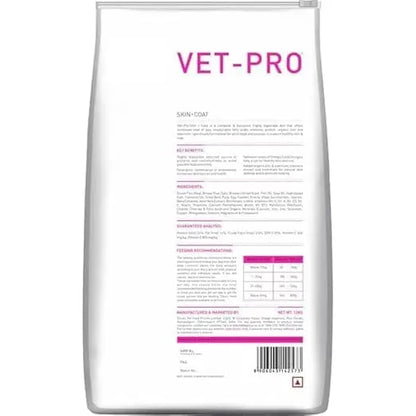 Vet Pro Skin & Coat Dog Food 3kg | Premium Formula for Healthy Skin & Shiny Coat | Omega 3 & 6, Essential Nutrients | Suitable for All Breeds & Ages 3 KG Amanpetshop-