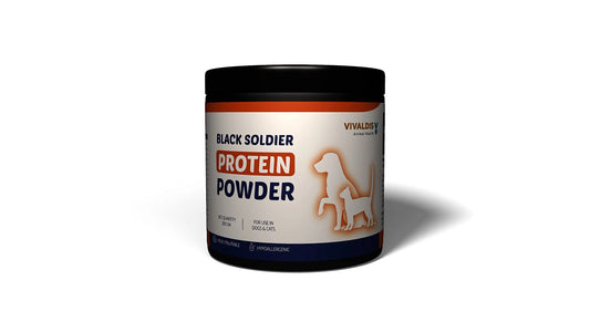 Vivaldis -Black Soldier Fly (BSF) - Protein supplement - Meal topper - Hypoallergenic with high Amino & Fatty Acids for All Stages Dogs & Cats VIVALDIS